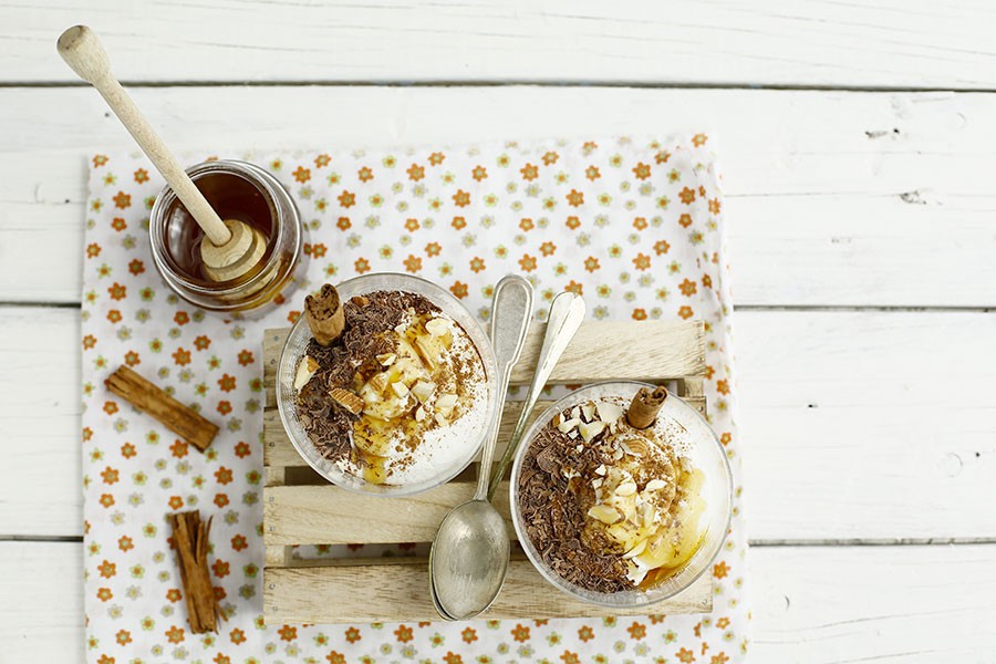 mousse di ricotta con cannella e miele