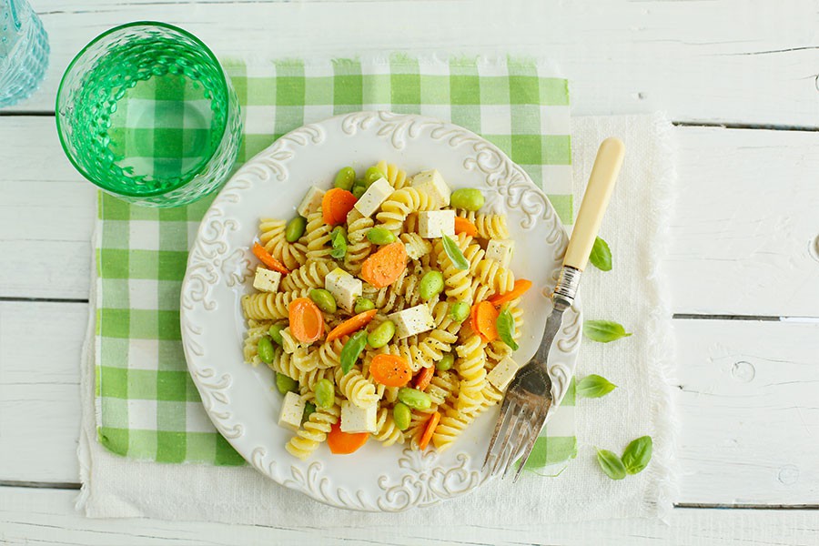 Pasta al Tofu con carote