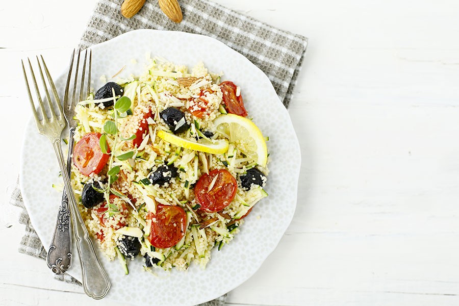 preparazione cous cous limone e mandorle