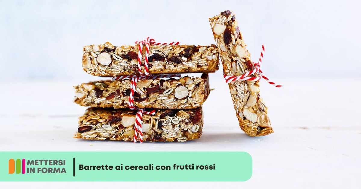 Barrette ai cereali con frutti rossi una ricetta per restare in forma